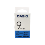 เทปกดตัวอักษร 9mm  Casio XR-9BU เทปฟ้า/อักษรดำ