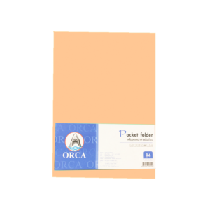 แฟ้มซองพลาสติก A4(ORCA) ส้ม