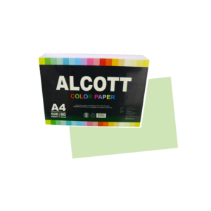 กระดาษสี Alcott A4/80gเขียวเข้ม/190/2